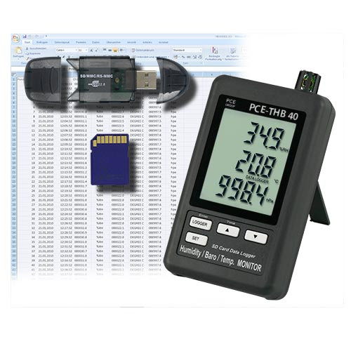 Thermo-Hygro-Barometer Datenlogger THB 40